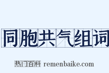 同胞共气组词是什么意思的图片